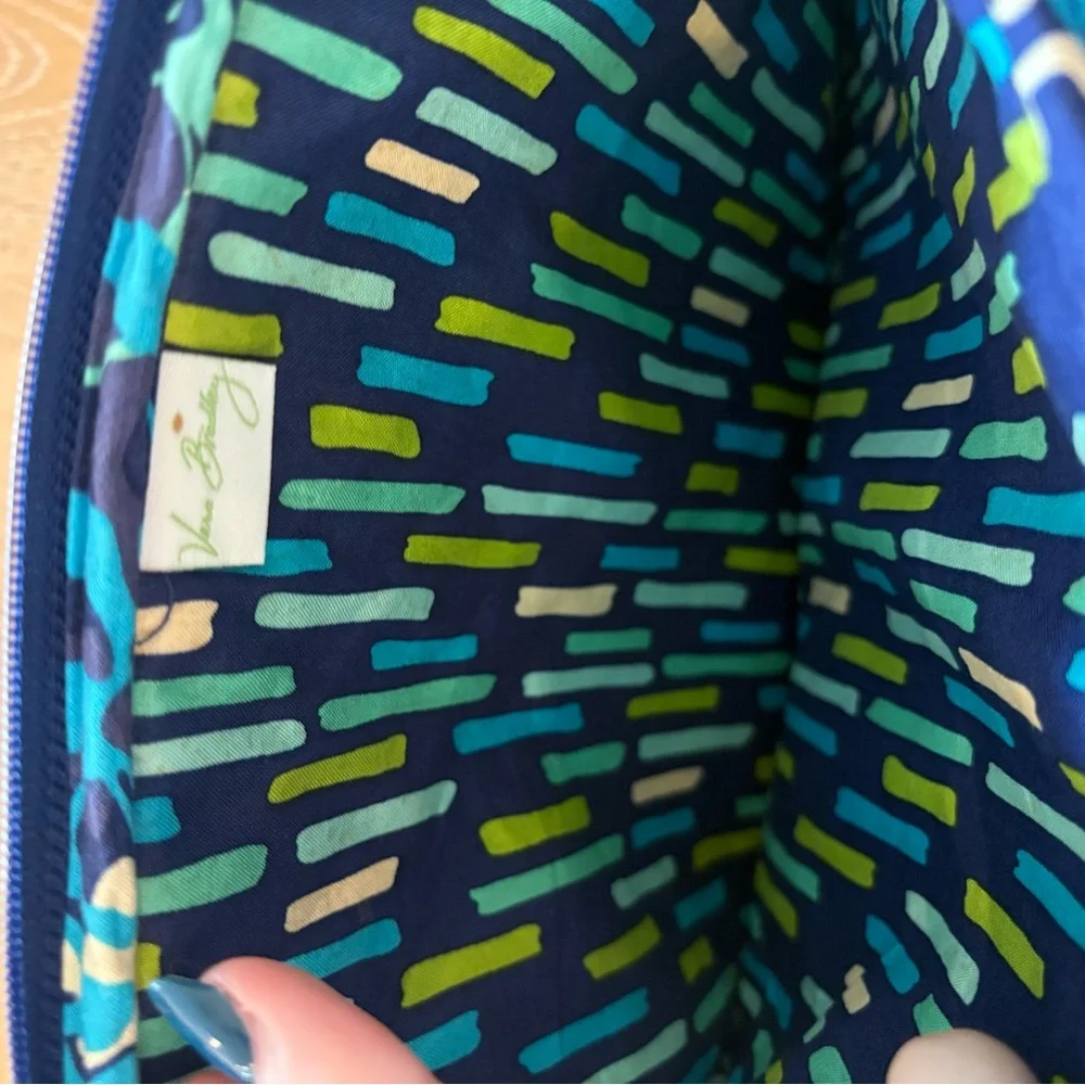 Vera Bradley Blue and Green Quilted Ipad Sleeve